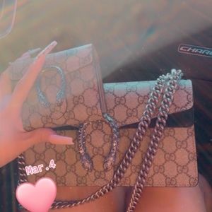Gucci Dionysus small shoulder bag with wallet.